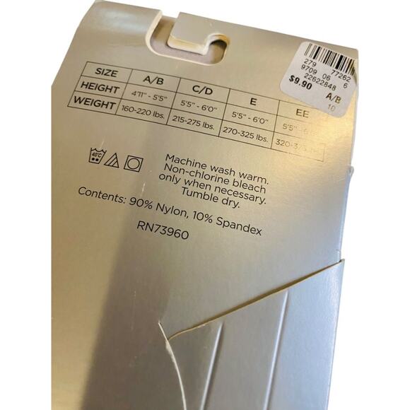 Avenue Body New Tights Plus Size C/D Gray Microfiber - Picture 5 of 5